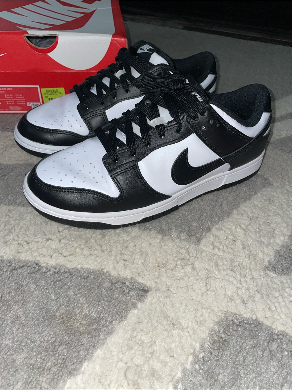 Nike Black and White Low-Top Sneakers